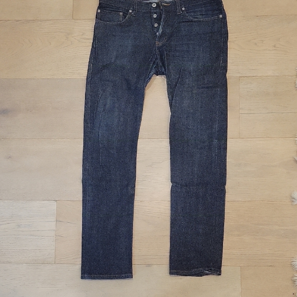 Naked & Famous Denim Blue Slim Jeans